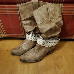 Coconuts Slouched cowgirl boots
